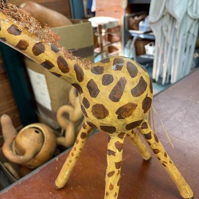 Folk Art Gourd Giraffe