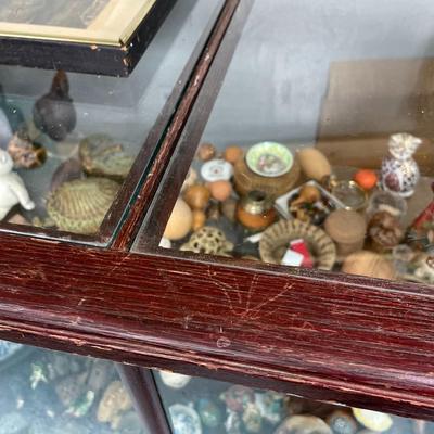 Antique Glass and Wood Display Case
