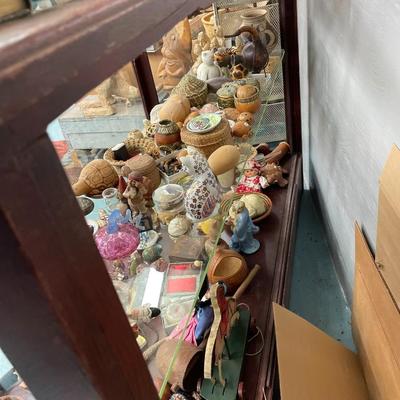 Antique Glass and Wood Display Case