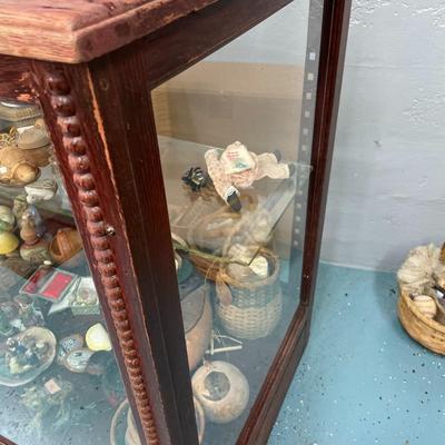 Antique Glass and Wood Display Case