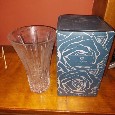 Iris rose crystal flower vase