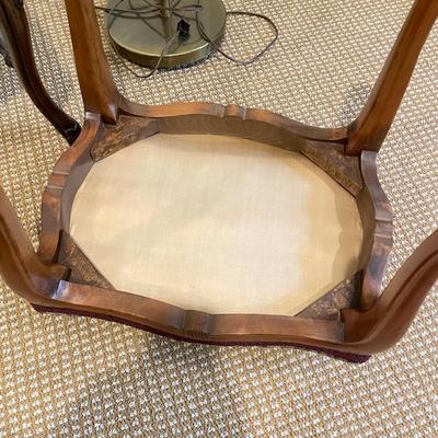 Versatile Brass Lamp, Carved Chair & Small Stool (BR-SS)