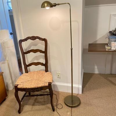 Versatile Brass Lamp, Carved Chair & Small Stool (BR-SS)