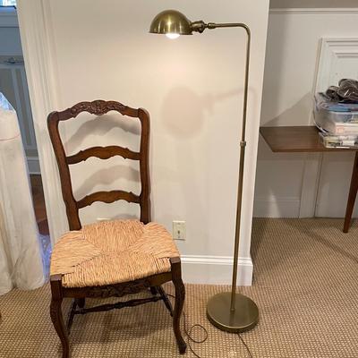 Versatile Brass Lamp, Carved Chair & Small Stool (BR-SS)