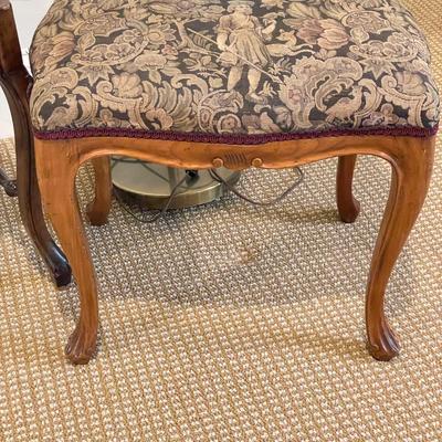 Versatile Brass Lamp, Carved Chair & Small Stool (BR-SS)
