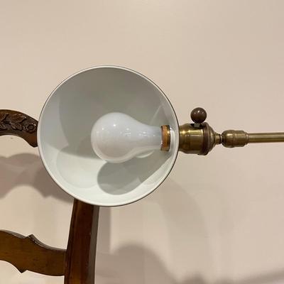 Versatile Brass Lamp, Carved Chair & Small Stool (BR-SS)