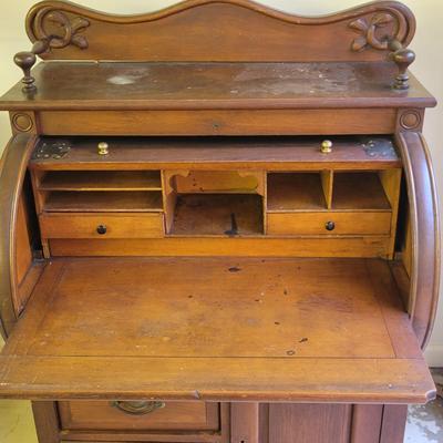 Captains Rolltop Desk (G-DW)