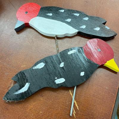 Folk Art Woodpeckers