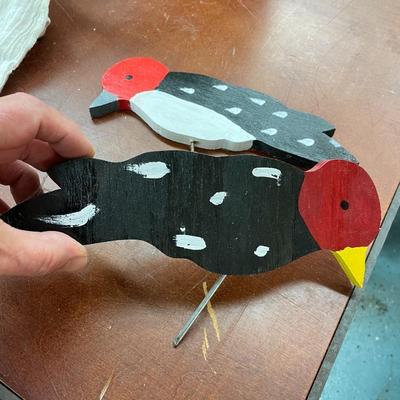Folk Art Woodpeckers