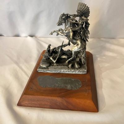 J.J. Barnum Appeal To The Great Spirit & Don Polland Counting Coup Sculptures (O-MG)