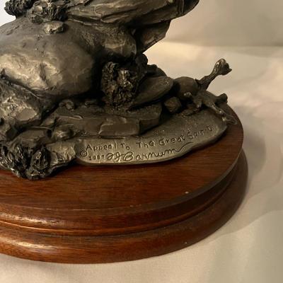J.J. Barnum Appeal To The Great Spirit & Don Polland Counting Coup Sculptures (O-MG)