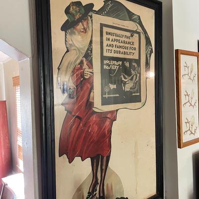 Vintage Saturday Evening Post Advertising Framed
