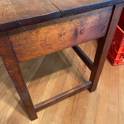 Antique Oak School Desk