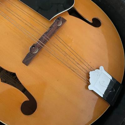 Vintage Cortley F Style Mandolin with Case and Strap