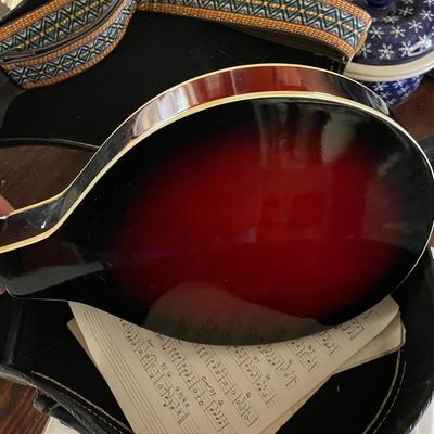 Vintage Cortley F Style Mandolin with Case and Strap