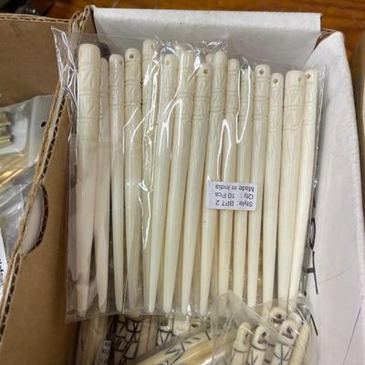 Lot of Art Supplies - Bone Beads, Jacaronda Pods