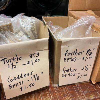 Lot of Art Supplies - Bone Beads, Jacaronda Pods