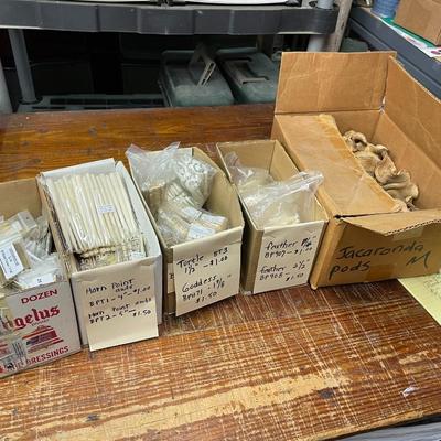 Lot of Art Supplies - Bone Beads, Jacaronda Pods