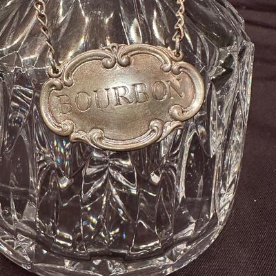Sterling Bar Accessories and Glass Decanters (B-KL)