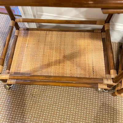 Woven Teacart, Side Table and Bin (BR-SS)
