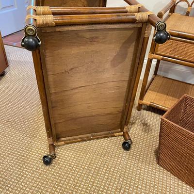 Woven Teacart, Side Table and Bin (BR-SS)