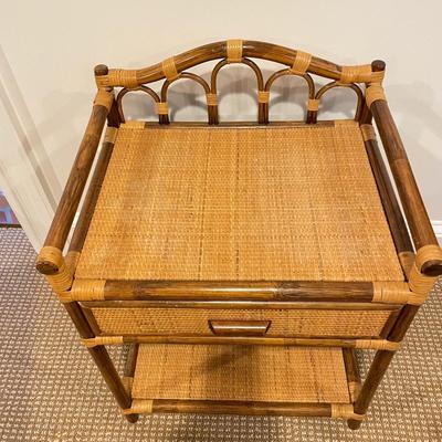 Woven Teacart, Side Table and Bin (BR-SS)