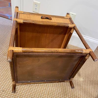 Woven Teacart, Side Table and Bin (BR-SS)
