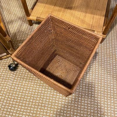 Woven Teacart, Side Table and Bin (BR-SS)
