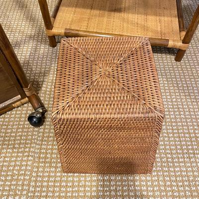 Woven Teacart, Side Table and Bin (BR-SS)