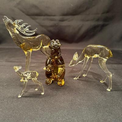 Delicate Glass Animal Figurines (B-KL)