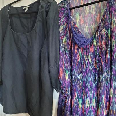 2 Tops Black and Colorful