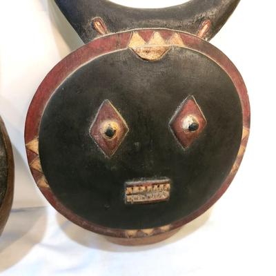 Lot #186 Ivory Coast Ibedji Male/Female Tribal Masks