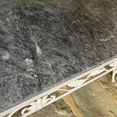 Iron & Stone Outdoor Coffee Table (P-MG)
