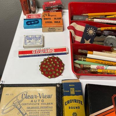 Vintage office supplies