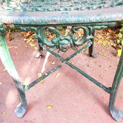 Lot #188 Vintage Garden Chair - Cast Iron