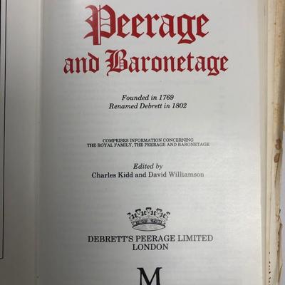 Debrett's Peerage & Baronetage 1985 Edition.