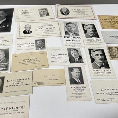 Vintage election cards