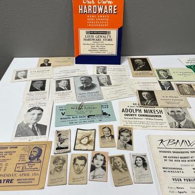 Vintage election cards