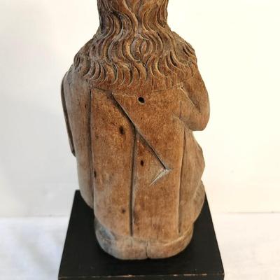 Lot #196  Antique Carved Religious Figure - probably Mary
