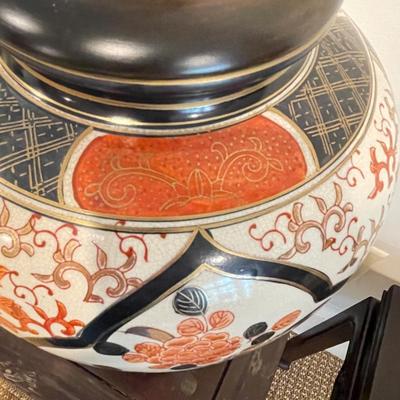 Two Cherry Blossom Tables & Ginger Jar Lamp (BR-SS)