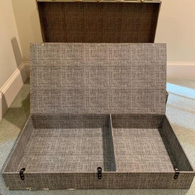 Navy Blue Steamer Trunk with Insert (UH-KW)