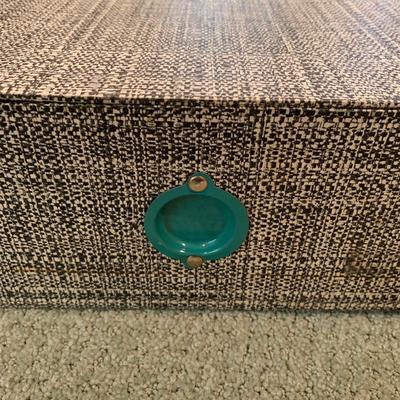 Navy Blue Steamer Trunk with Insert (UH-KW)