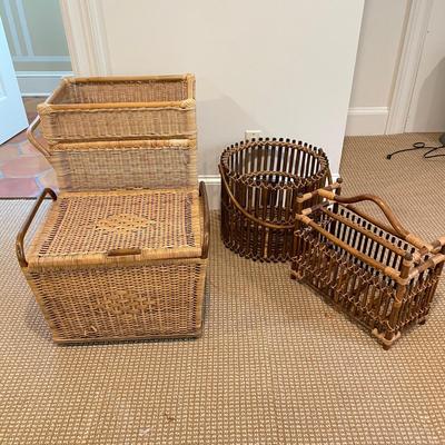 Woven Storage incl Tiered Rolling Hamper (BR-SS)