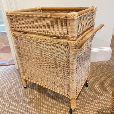 Woven Storage incl Tiered Rolling Hamper (BR-SS)