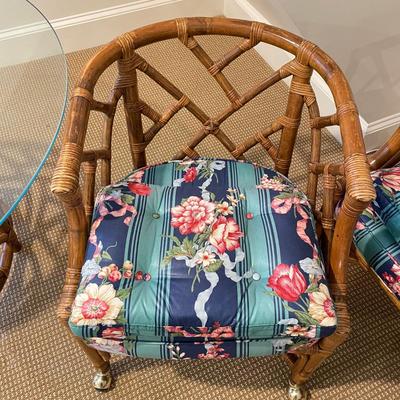 Bamboo Table with Four Chairs (BR-SS)