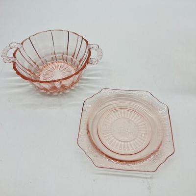 Pink Depression & Other Depression Glass Lot