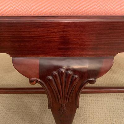 Queen Anne Style Carved Wood Bench (BR3-KW)