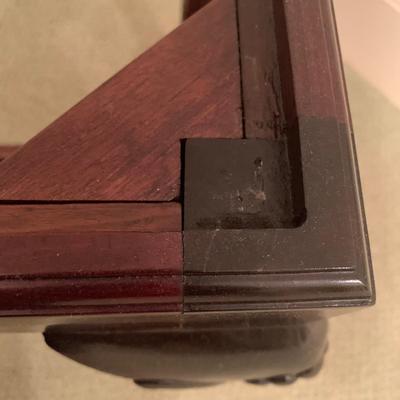 Queen Anne Style Carved Wood Bench (BR3-KW)