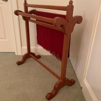 Carved Wood Quilt Rack (BR3-KW)