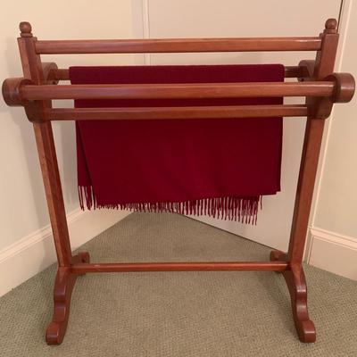 Carved Wood Quilt Rack (BR3-KW)